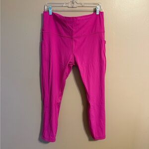 Lululemon sonic pink align leggings with pockets